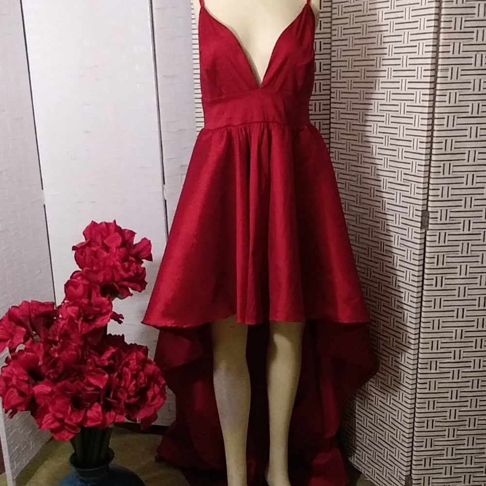 Red High Low Dress